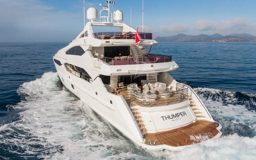 Thumper, 40m Sunseeker, French Riviera Yacht Charter